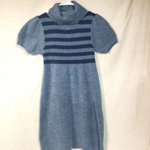 Sweater Project Dress, Size SMALL(3/5) blue short sleeve sweater dress